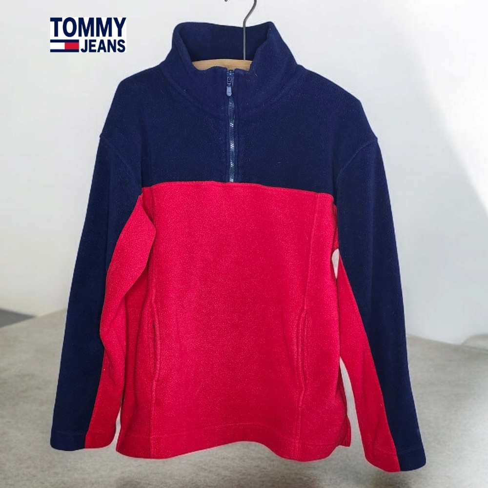 VTG ⭐️ TOMMY JEANS Fleece Pullover- Small